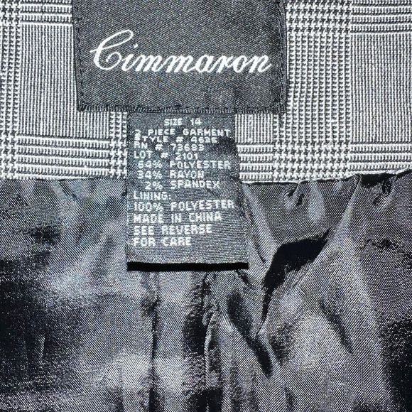 Pencil Skirt Grey Silver Back Split Zip Closure Women’s Size 14 - Picture 6 of 7